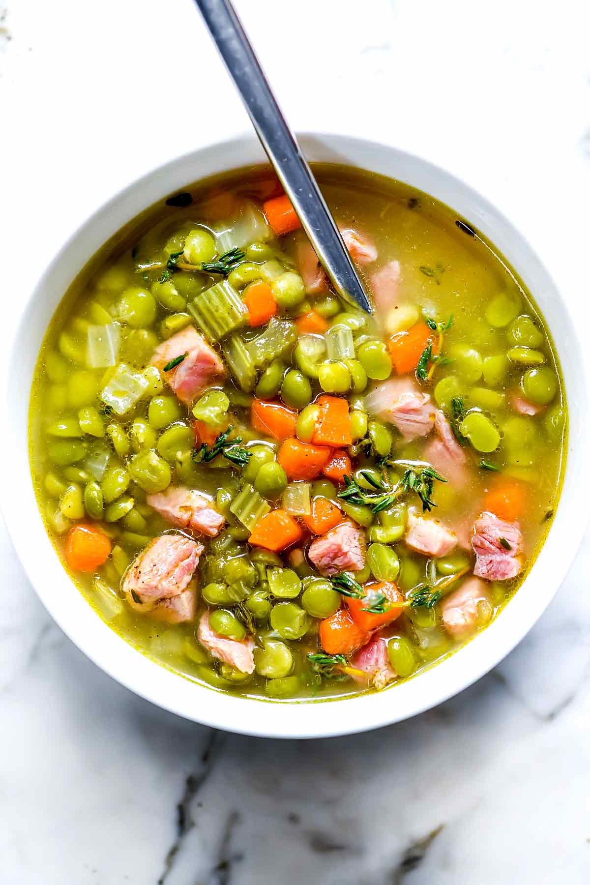 Slow Cooker Split Pea Soup - Simply Happy Foodie