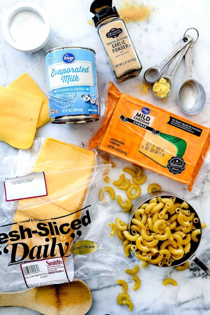 Ingredients Stovetop Mac n Cheese | foodiecrush.com