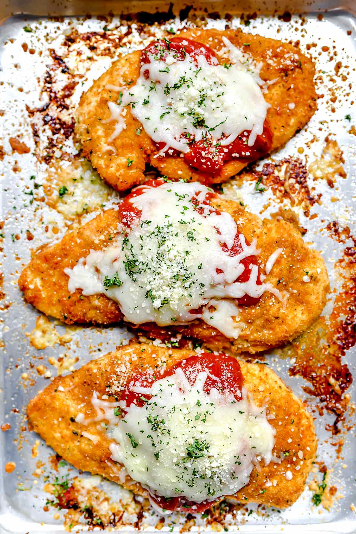 Baked Chicken Parmesan from foodiecrush.com on foodiecrush.com