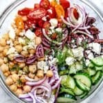 Greek Chickpea Salad | foodiecrush.com