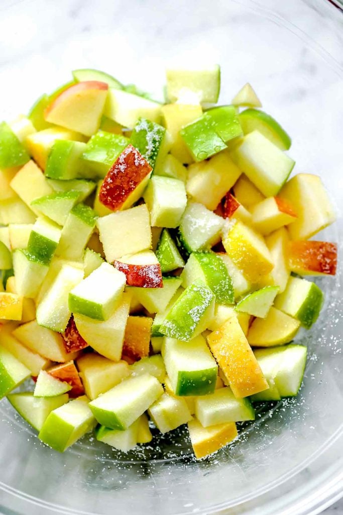 Diced apples | foodiecrush.com