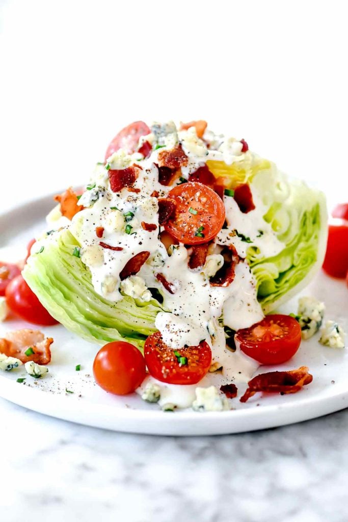 Little Gem Wedge Salad with Blue Cheese & Herb Dressing