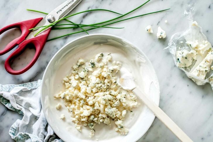 Wedge Salad 2 Homemade Blue Cheese Dressing | foodiecrush.com
