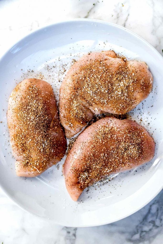 Chicken with fajita seasoning | foodiecrush.com