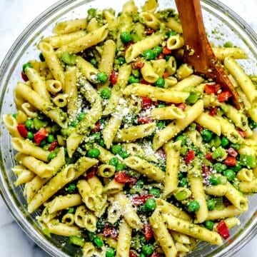 Pesto Pasta Salad | foodiecrush.com