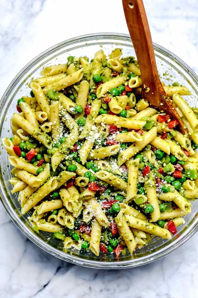 Pesto Pasta Salad | foodiecrush.com