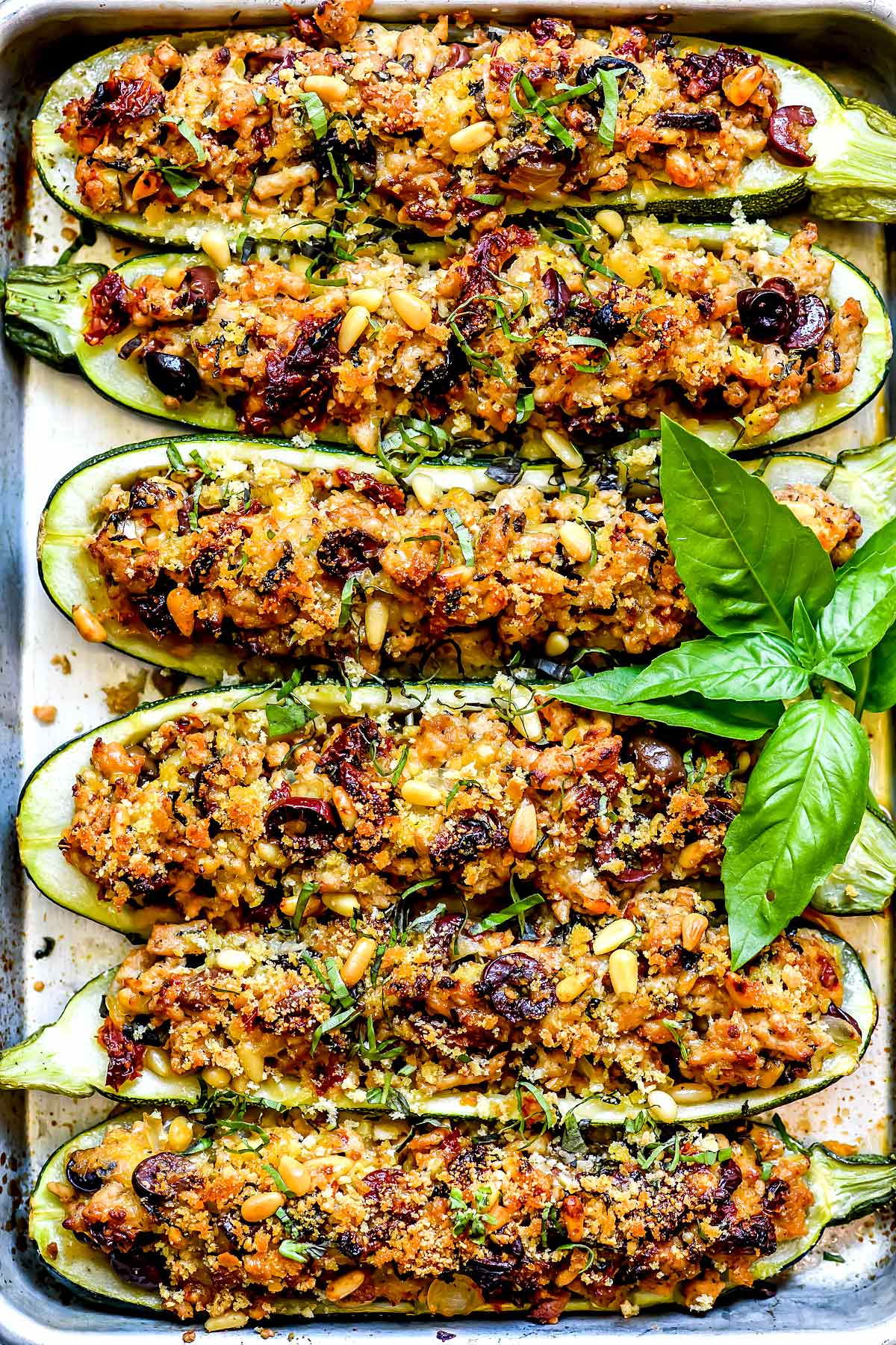 Mediterranean Zucchini Boats Easy Healthy Foodiecrush Com