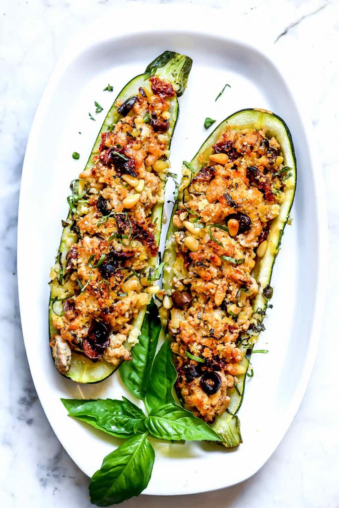 Mediterranean Zucchini Boats | foodiecrush.com