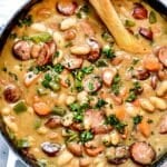Creamy Bean Soup with Sausage | foodiecrush.com