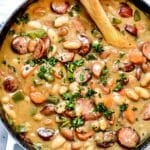 ソーセージ入りクリーミービーンズスープ|foodiecrush.com