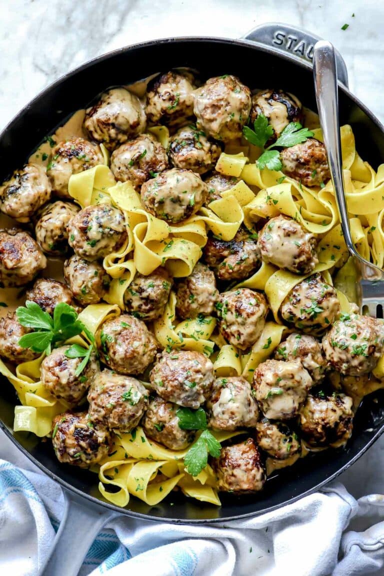 THE BEST Swedish Meatballs (Just Like Ikea!) - foodiecrush .com