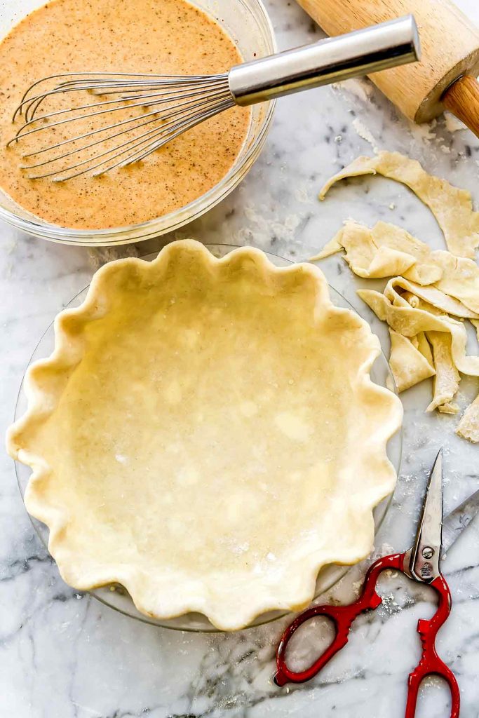 Crust Pumpkin Pie | foodiecrush.com