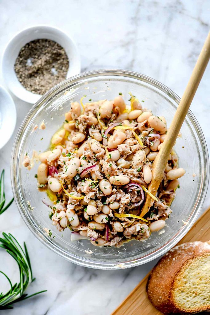 Mediterranean Tuna and White Beans | foodiecrush.com