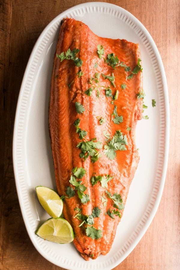 Garlic Honey Lime Salmon from Reluctant Entertainer on foodiecrush.com