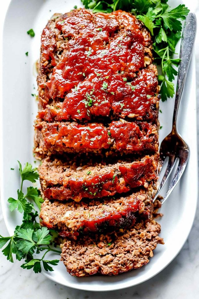 Classic Meatloaf Recipe with Oats foodiecrush.com