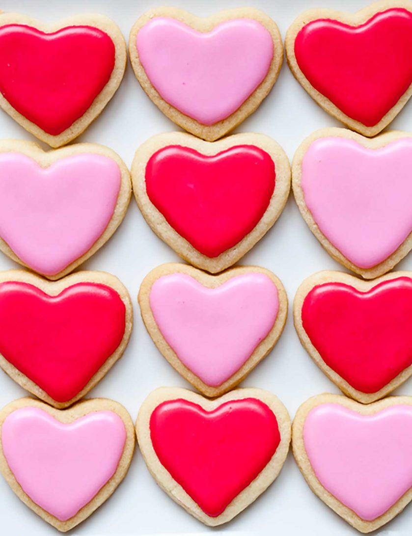 Valentine Sugar Cookies foodiecrush.com