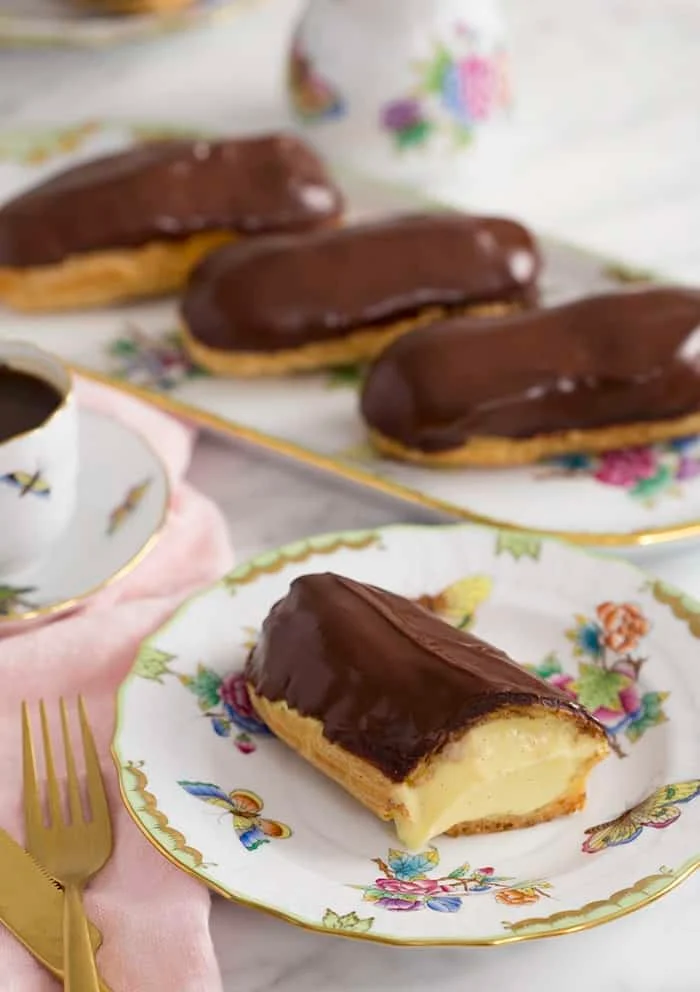 Eclairs from preppykitchen.com on foodiecrush.com