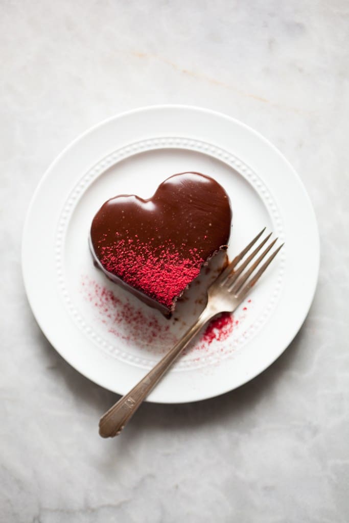 Valentine's Day Chocolate Cake from zoebakes.com on foodiecrush.com