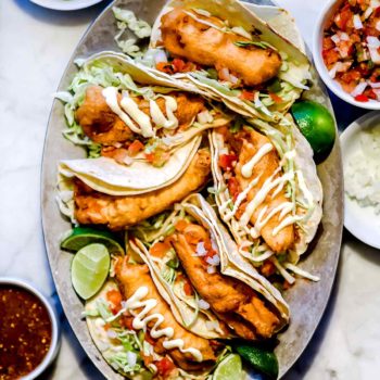 Authentic Baja Fish Tacos foodiecrush.com