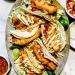 Authentic Baja Fish Tacos foodiecrush.com