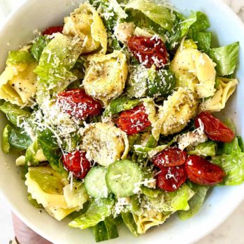 Caesar salad pasta foodiecrush.com
