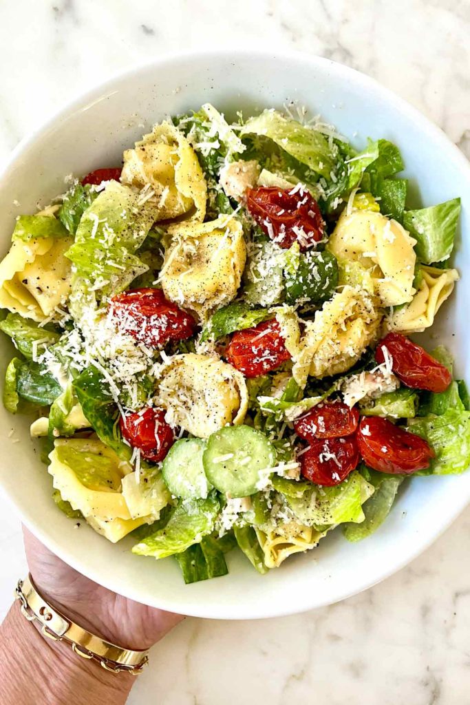 Caesar salad pasta foodiecrush.com