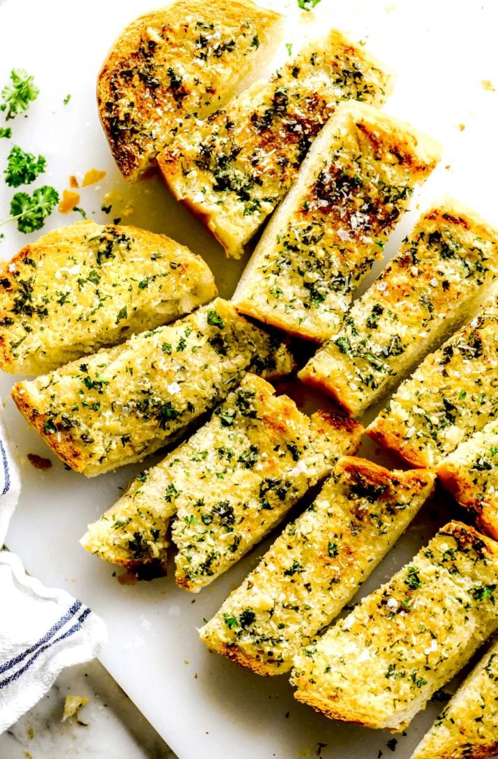 The BEST Garlic Bread foodiecrush.com