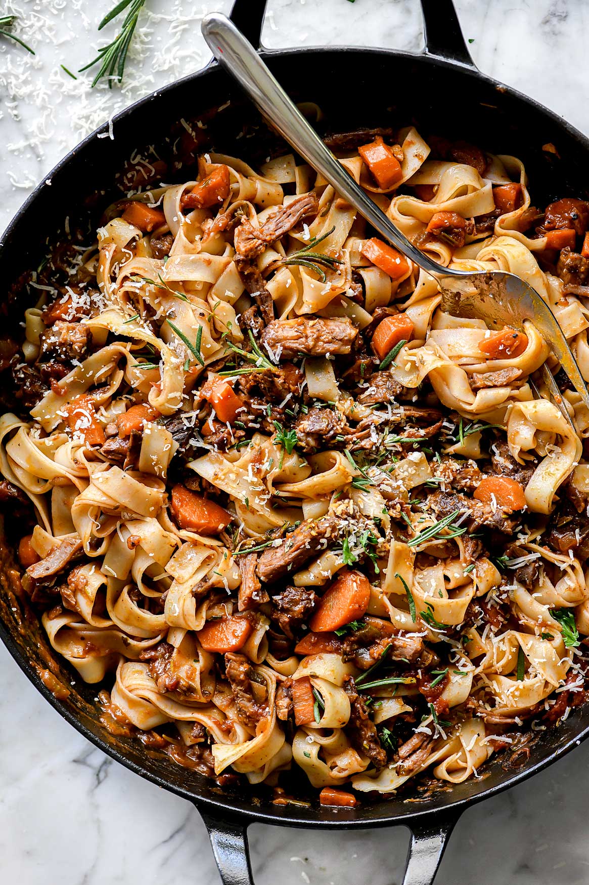 Short Rib Fettuccine foodiecrush.com