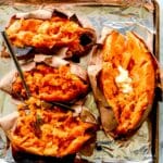 The BEST Baked Sweet Potatoes foodiecrush.com