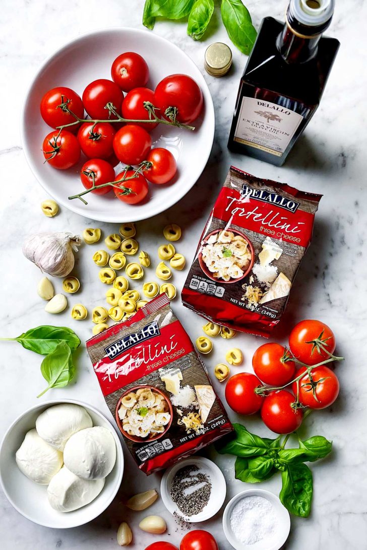 Tortellini Pomodoro ingredients foodiecrush.com