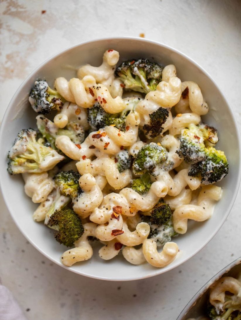 Skillet Ricotta Pasta with Roasted Broccoli from howsweeteats.com on foodiecrush.com