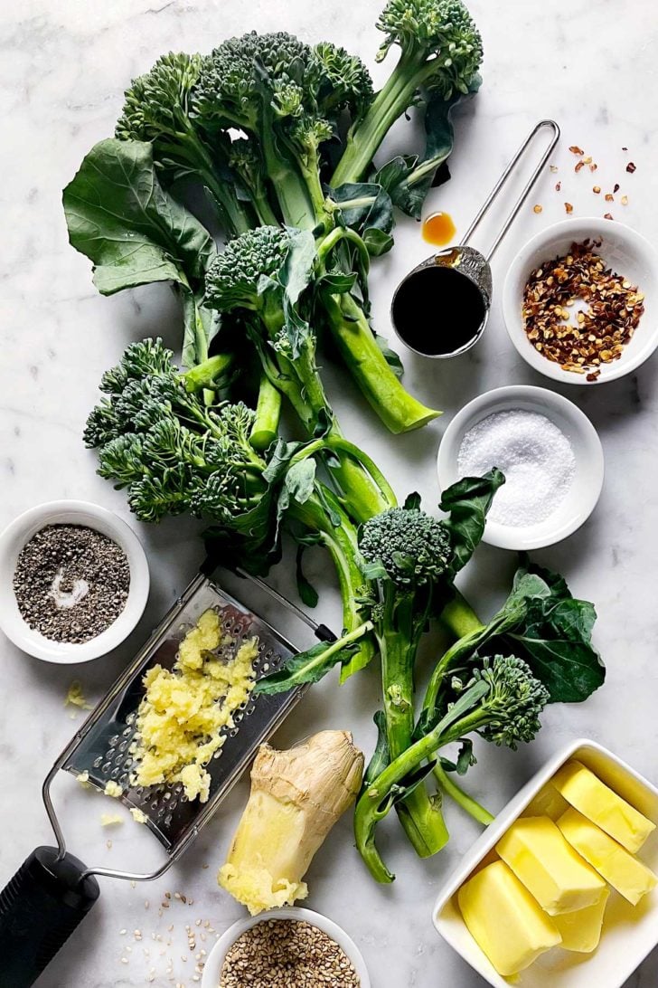 Asian Broccolini Ingredients foodiecrush.com
