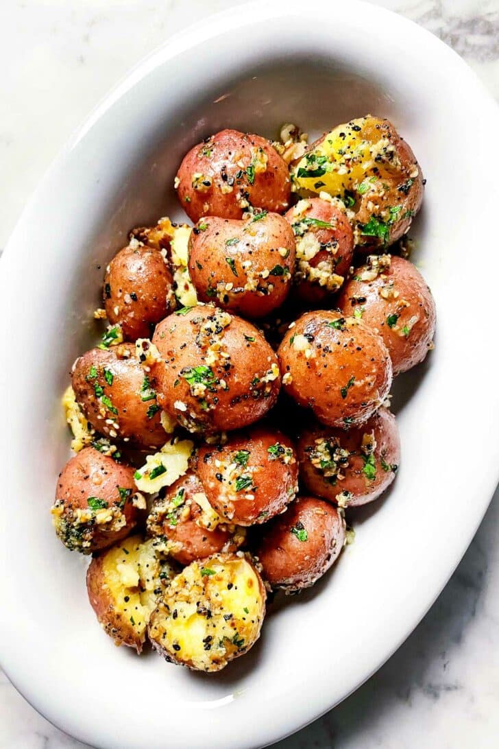 Everything Bagel Seasoning New Potatoes foodiecrush.com