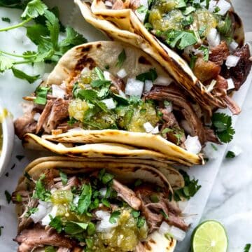 How to Make the BEST Carnitas Tacos foodiecrush.com