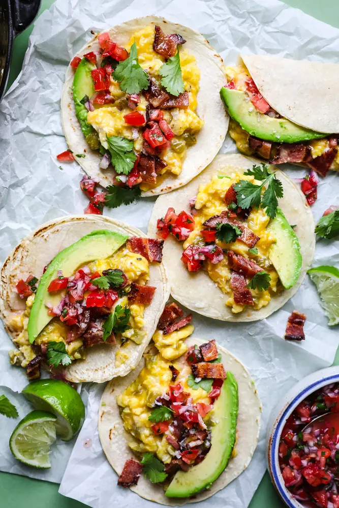 Breakfast Tacos from themodernproper.com on foodiecrush.com