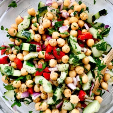 Mediterranean Chickpea Salad foodiecrush.com