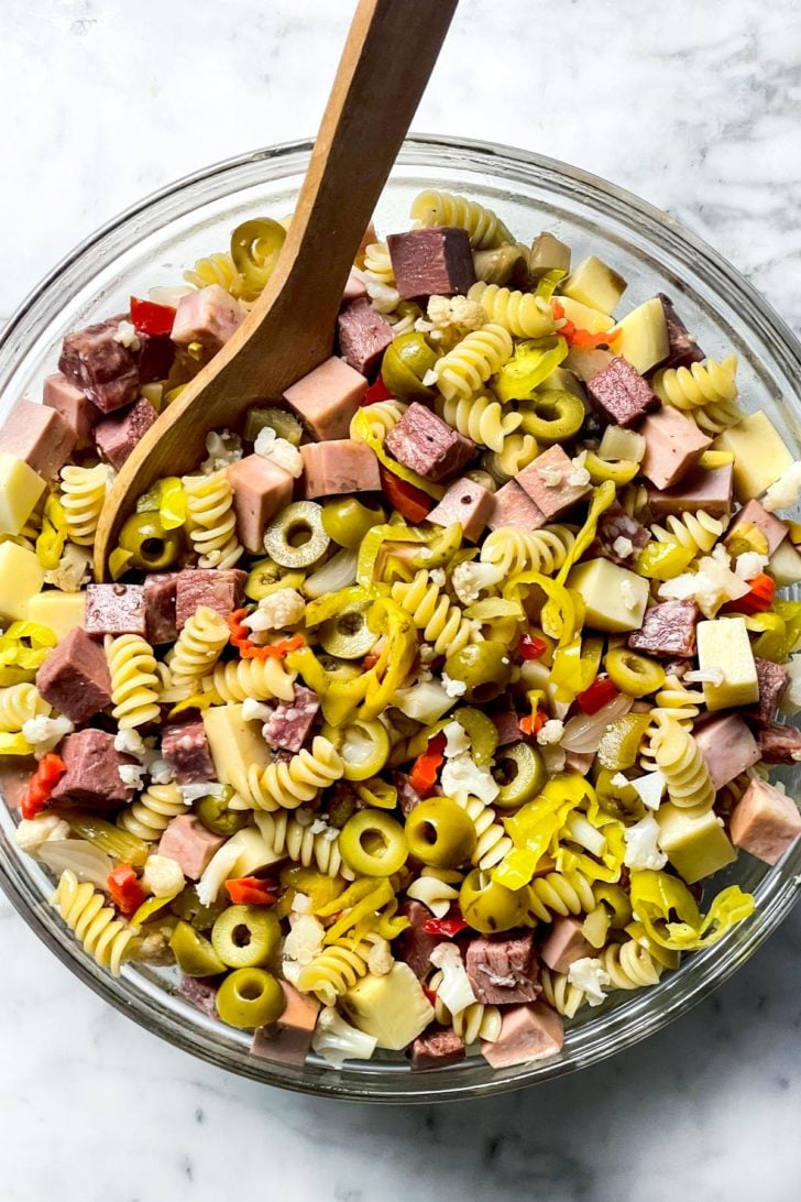 Antipasto Pasta Salad foodiecrush.com