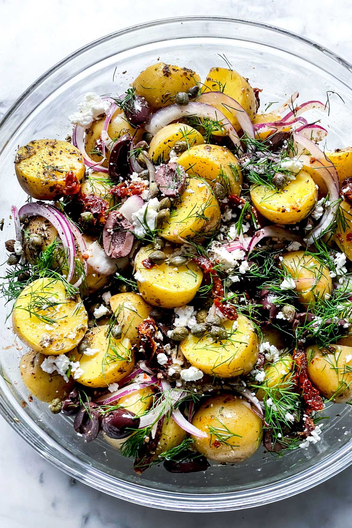 25-Minute Greek Potato Salad Recipe | foodiecrush