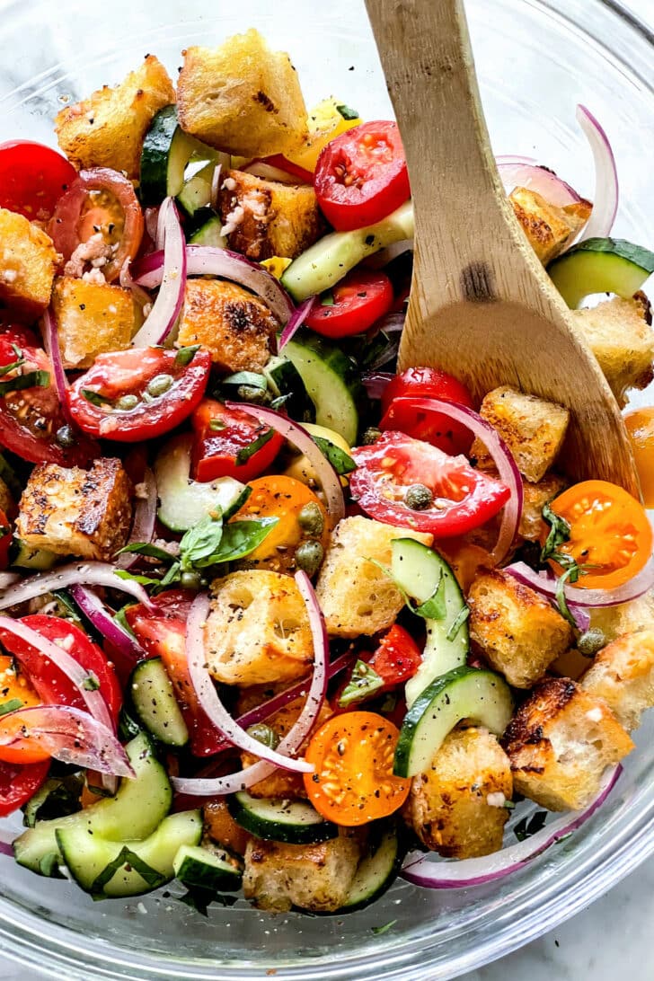 Panzanella Bread Salad foodiecrush.com