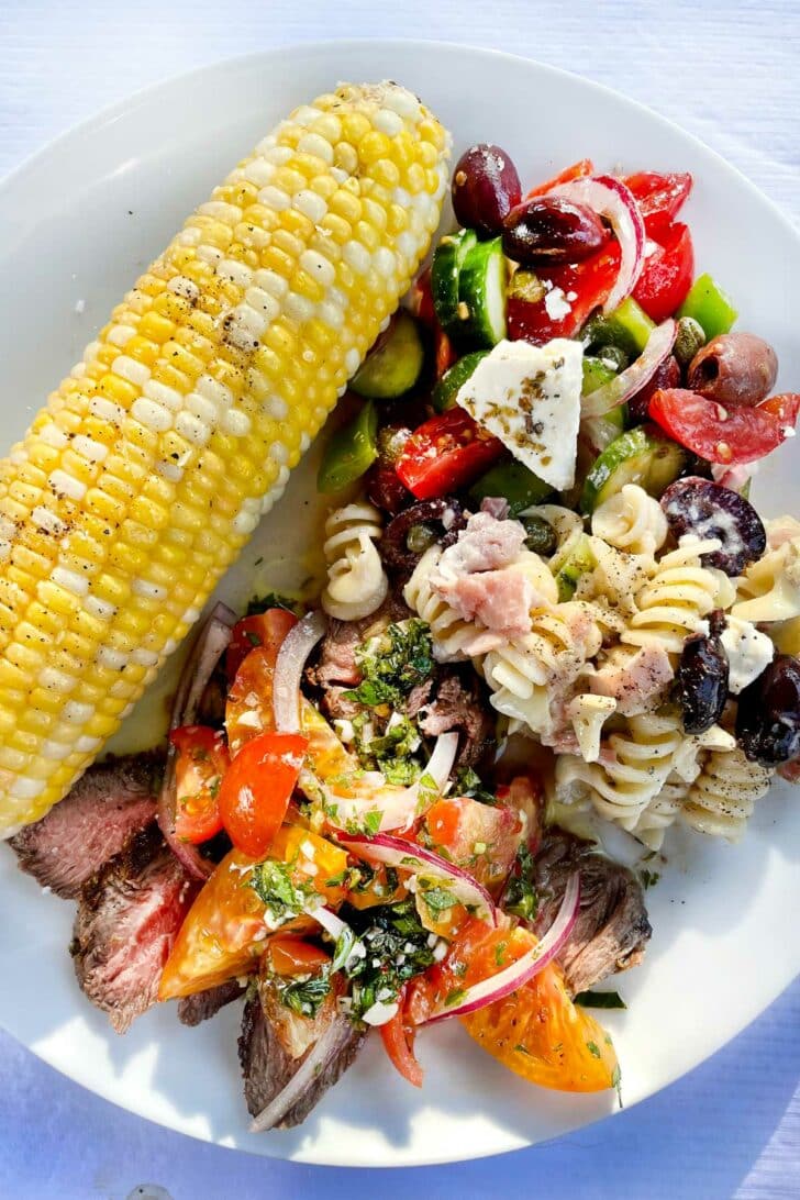 Steak Corn Salads foodiecrush.com