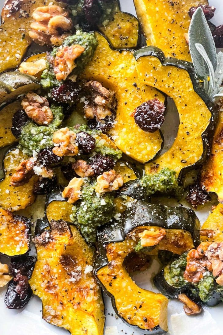 Acorn Squash with Kale Pesto foodiecrush.com
