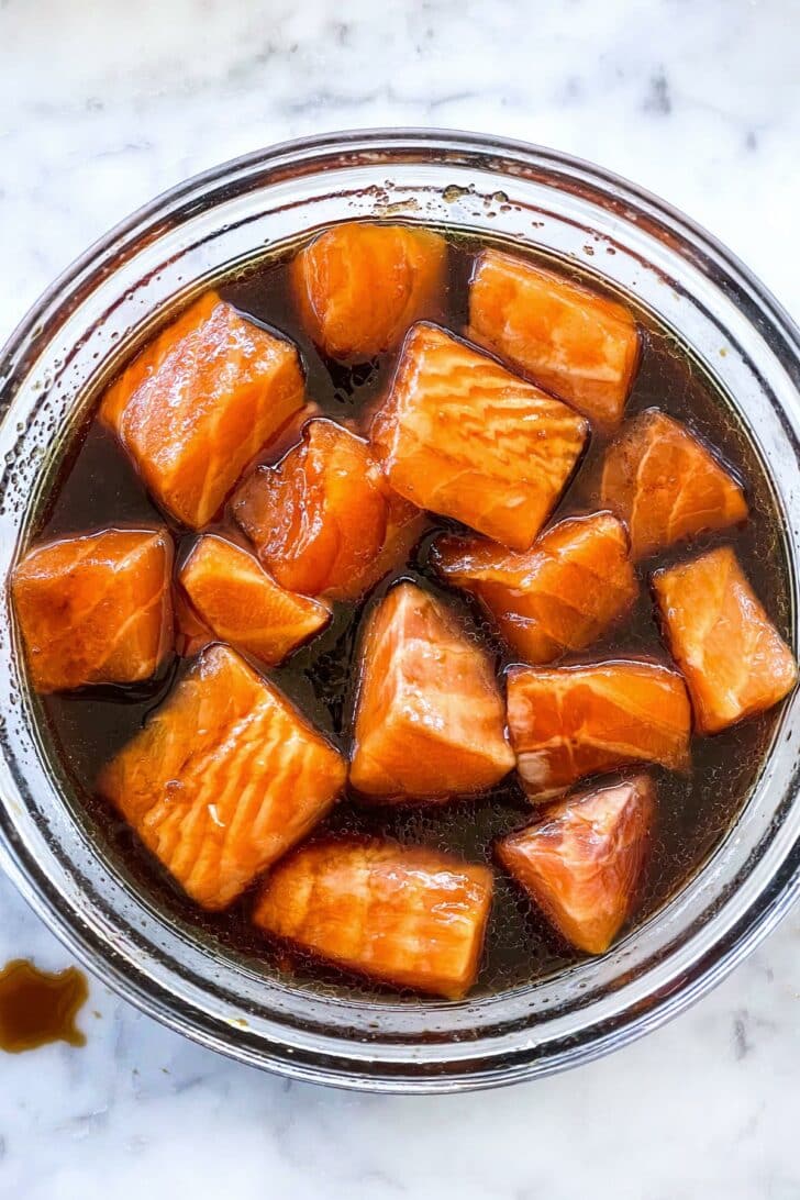 Teriyaki Salmon marinade foodiecrush.com