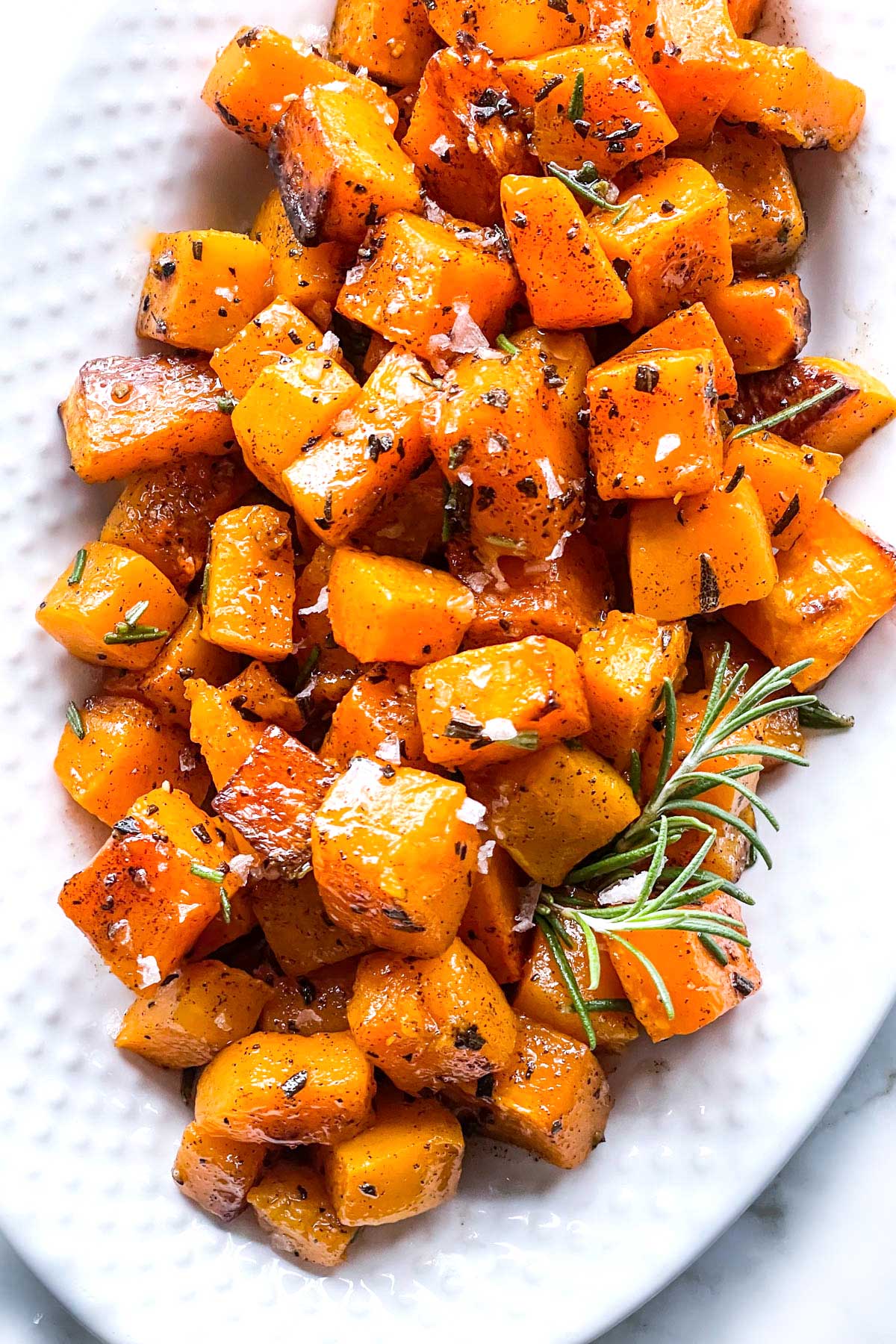 Roasted Butternut Squash with Maple Browned Butter | foodiecrush.com