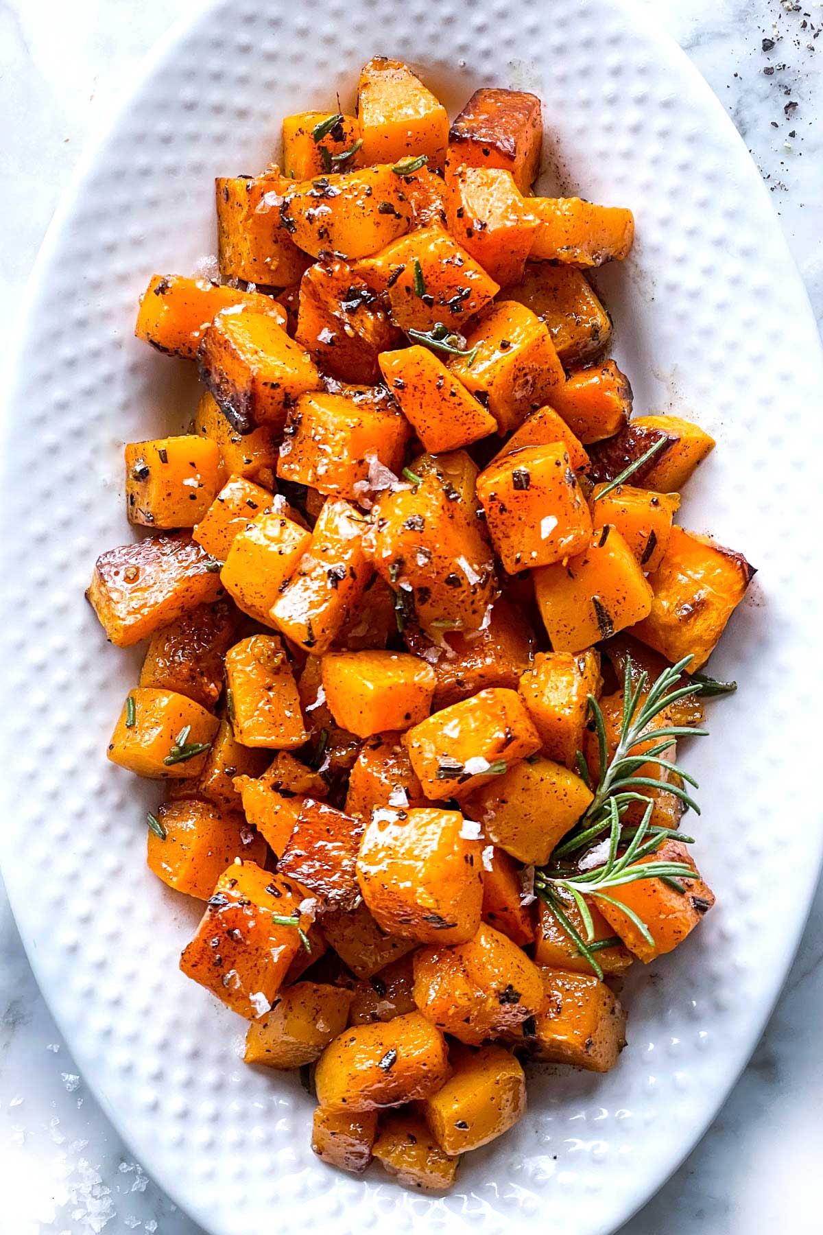 Roasted Butternut Squash with Maple Browned Butter foodiecrush.com