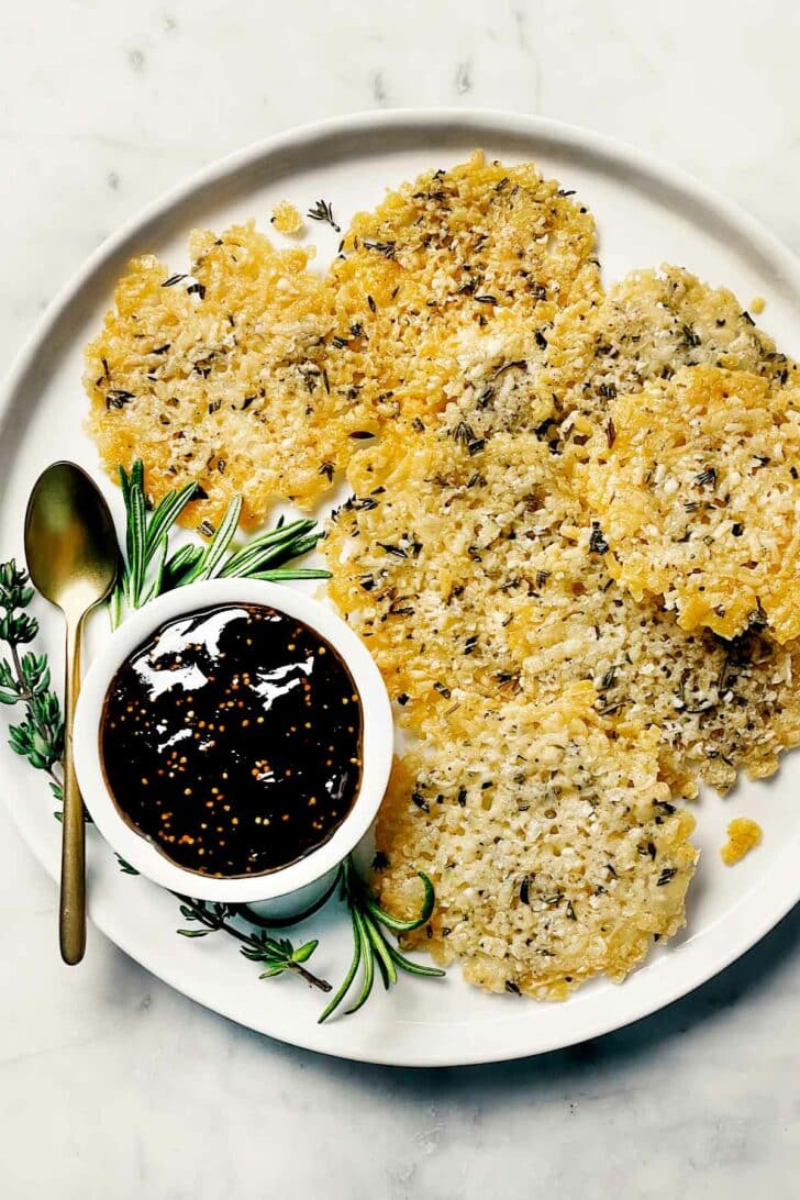Herbed Parmesan Crisps foodiecrush.com