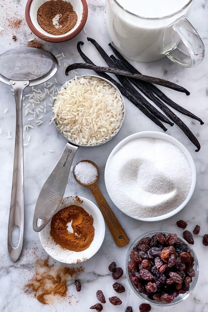 Rice Pudding ingredients foodiecrush.com