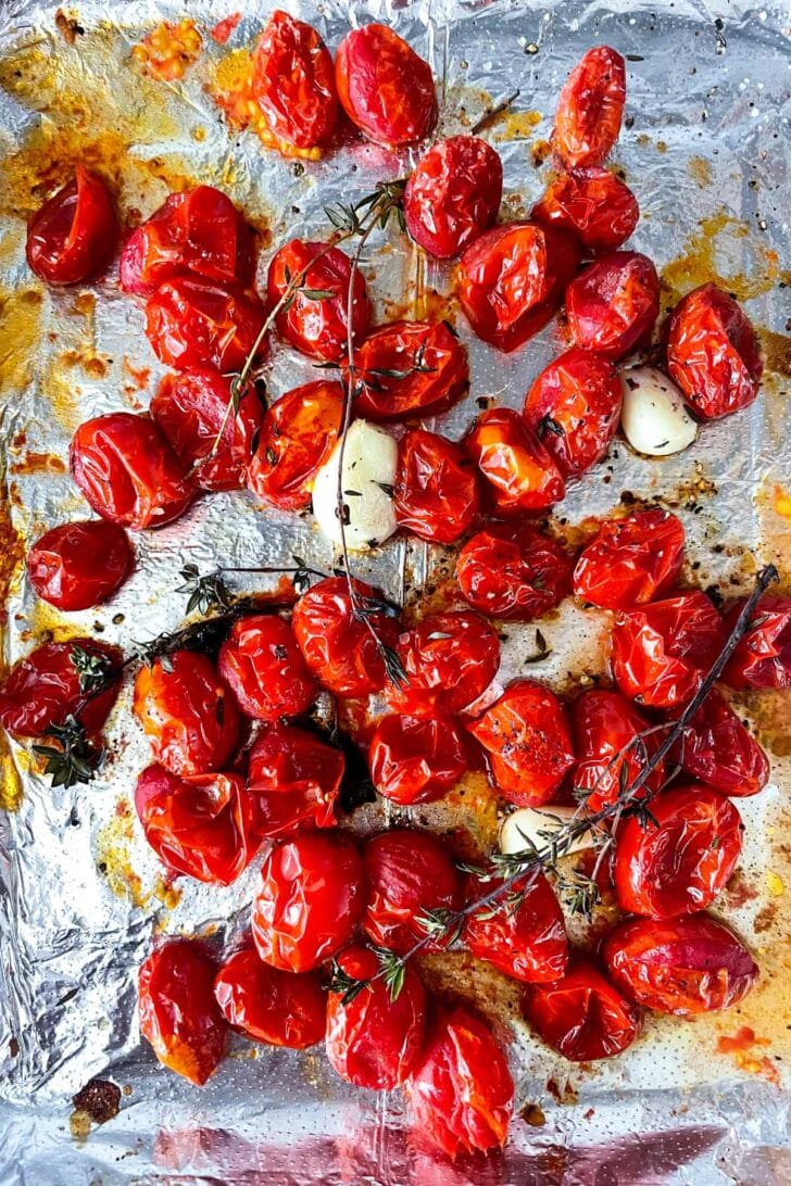 Roasted tomatoes foodiecrush.com