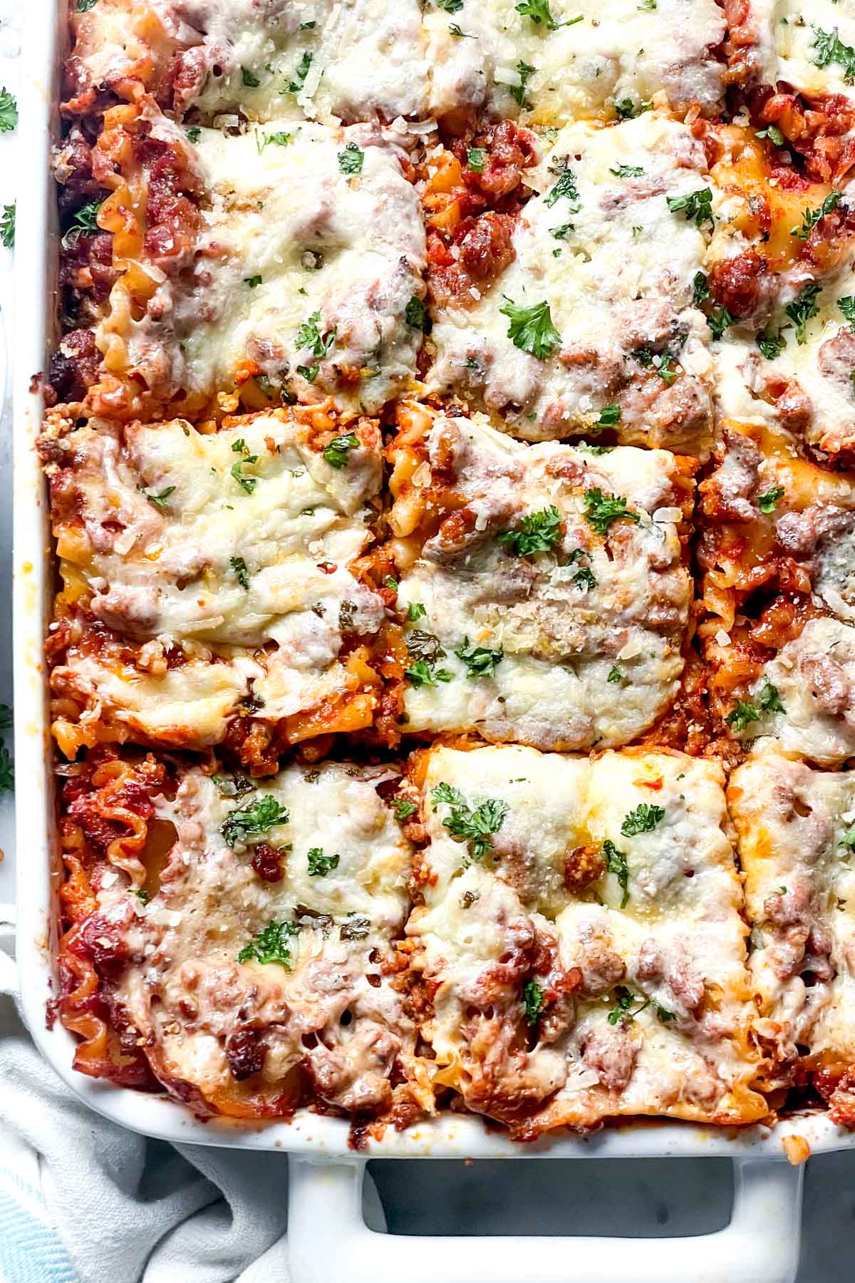 Sausage lasagna sales