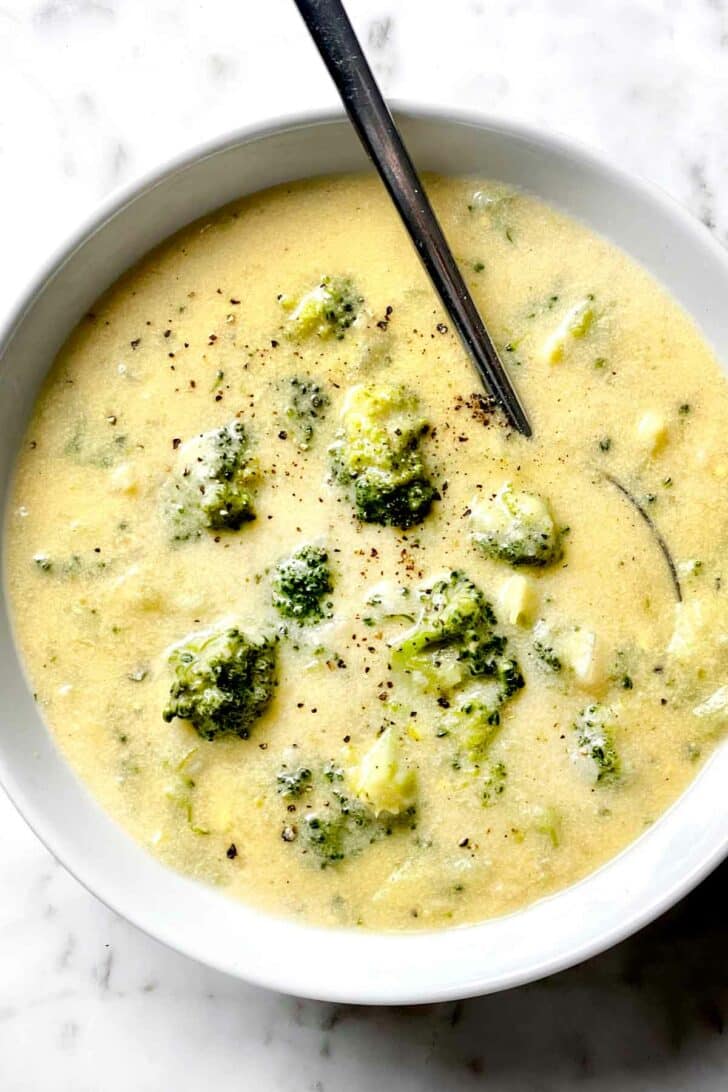 Broccoli Cheese Soup foodiecrush.com