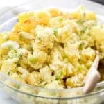 How to Make THE BEST Classic Potato Salad Recipe with egg foodiecrush.com #potatosalad #recipe